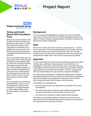 Torbay and South Devon NHS Foundation Trust - Case History