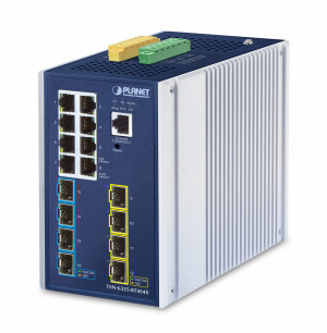 TSN-6325-8T4S4X -- Industrial L3 8-Port 10/100/1000T + 4-Port 1G/2.5G SFP + 4-Port 10GBASE-X SFP+ Managed TSN Ethernet Switch